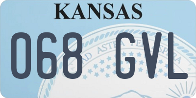 KS license plate 068GVL