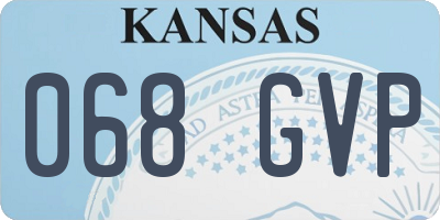 KS license plate 068GVP