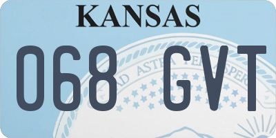 KS license plate 068GVT