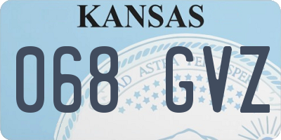 KS license plate 068GVZ
