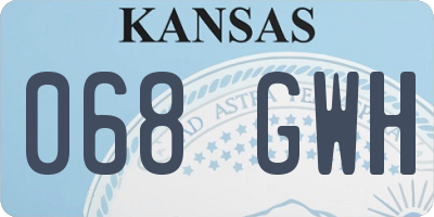 KS license plate 068GWH
