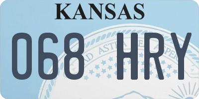 KS license plate 068HRY