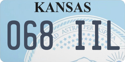 KS license plate 068IIL