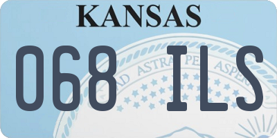 KS license plate 068ILS
