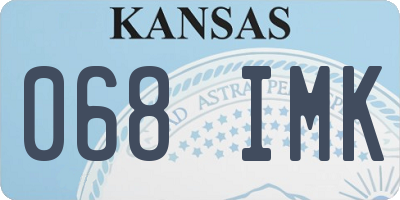 KS license plate 068IMK