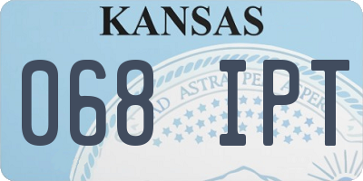 KS license plate 068IPT