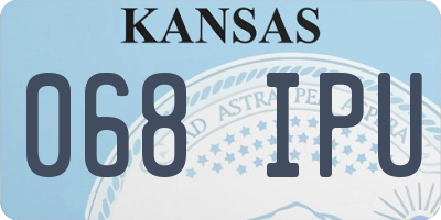 KS license plate 068IPU