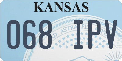 KS license plate 068IPV