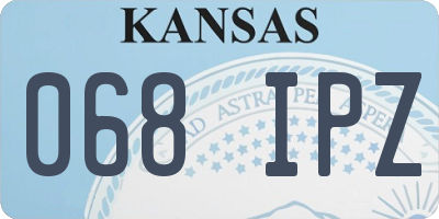 KS license plate 068IPZ