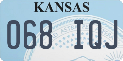KS license plate 068IQJ