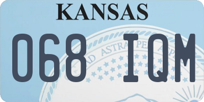 KS license plate 068IQM