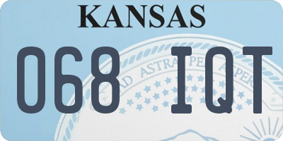 KS license plate 068IQT