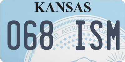 KS license plate 068ISM