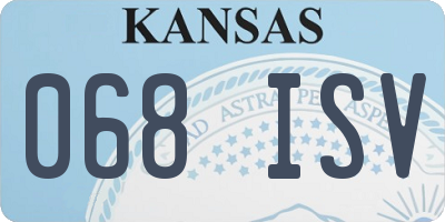 KS license plate 068ISV