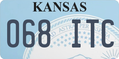 KS license plate 068ITC