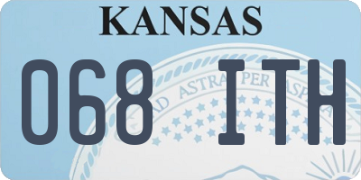 KS license plate 068ITH