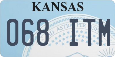 KS license plate 068ITM
