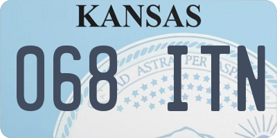 KS license plate 068ITN