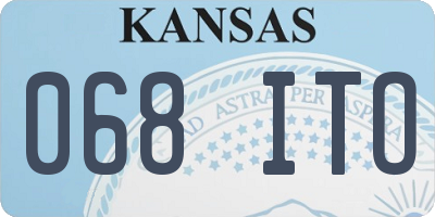 KS license plate 068ITO