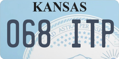 KS license plate 068ITP