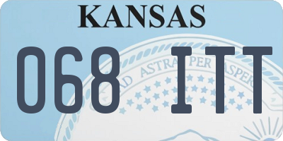 KS license plate 068ITT