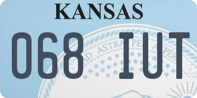 KS license plate 068IUT