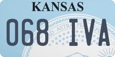 KS license plate 068IVA