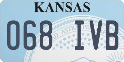 KS license plate 068IVB