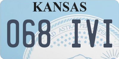 KS license plate 068IVI