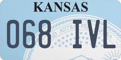 KS license plate 068IVL