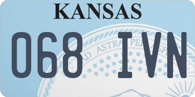 KS license plate 068IVN