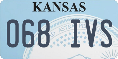 KS license plate 068IVS