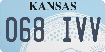 KS license plate 068IVV
