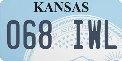 KS license plate 068IWL
