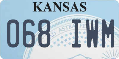 KS license plate 068IWM