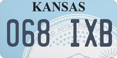 KS license plate 068IXB