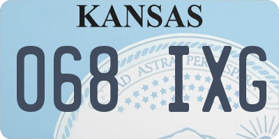 KS license plate 068IXG