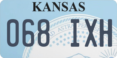 KS license plate 068IXH