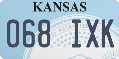 KS license plate 068IXK