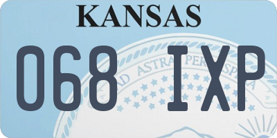 KS license plate 068IXP