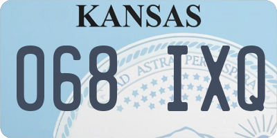 KS license plate 068IXQ