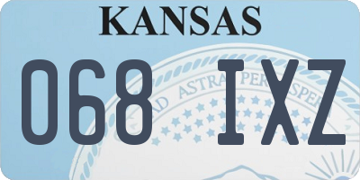 KS license plate 068IXZ