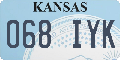 KS license plate 068IYK