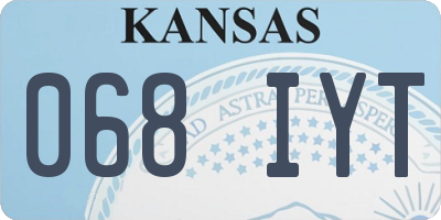 KS license plate 068IYT