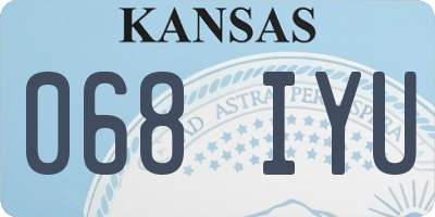 KS license plate 068IYU