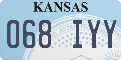 KS license plate 068IYY