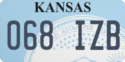 KS license plate 068IZB