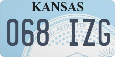 KS license plate 068IZG
