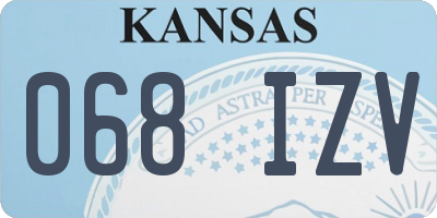 KS license plate 068IZV