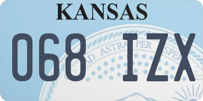KS license plate 068IZX